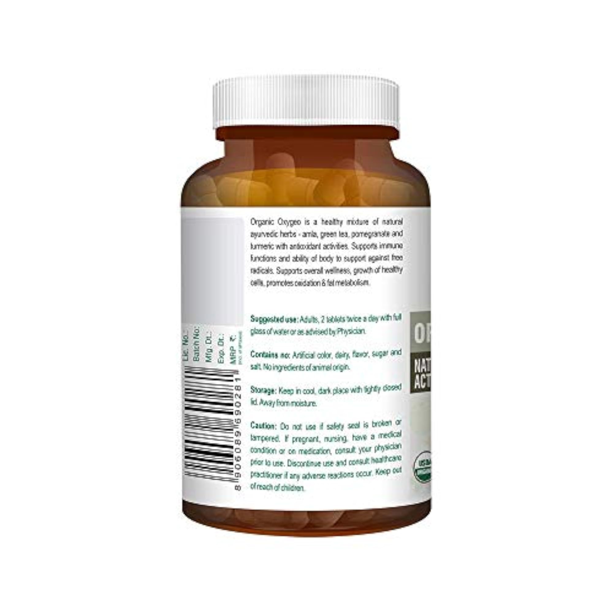 Geo-Fresh Organic Oxygeo Tablet, 750mg - 90 Count